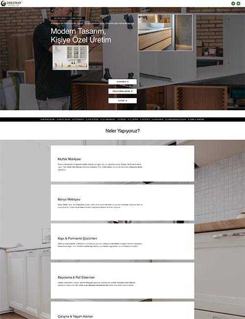 Mobilya firması için “Web Site Tasarımı & Geliştirme” projesi