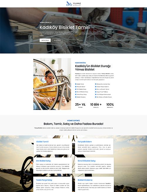 Bisikletçi için “Web Site Tasarımı & Geliştirme” projesi