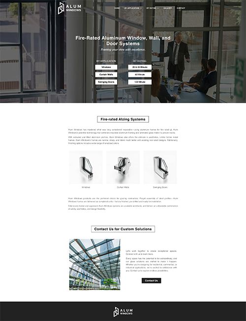 Alum Windows firması için “Web Site Tasarımı & Geliştirme” projesi